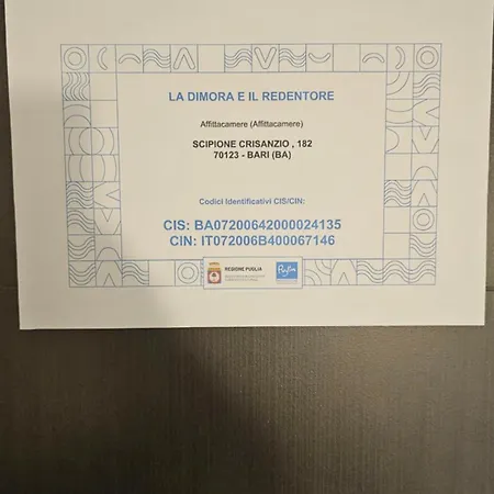 La Dimora E Il Redentore Bari